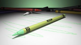 The ColorWare Apple Crayon Pro on a desk.