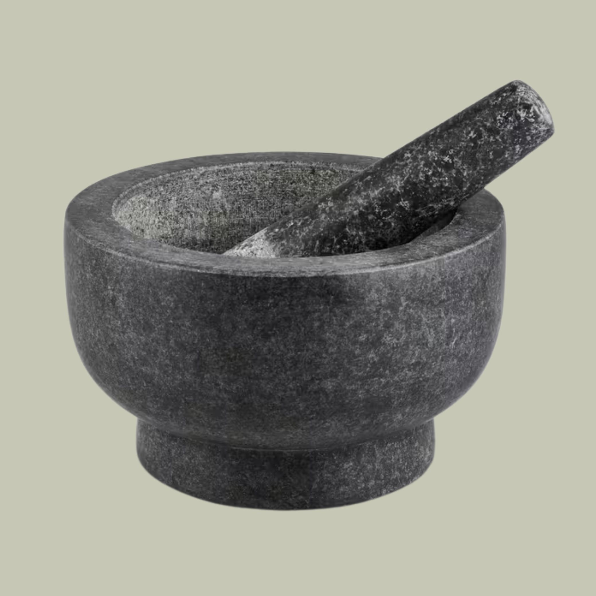 Cole &amp;amp; Mason Clavering Granite Pestle &amp;amp; Mortar, 20cm, Light Grey.