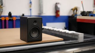 Samsung prototype speaker on a work bench