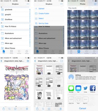 Dropbox 3.0 for iPhone screenshots