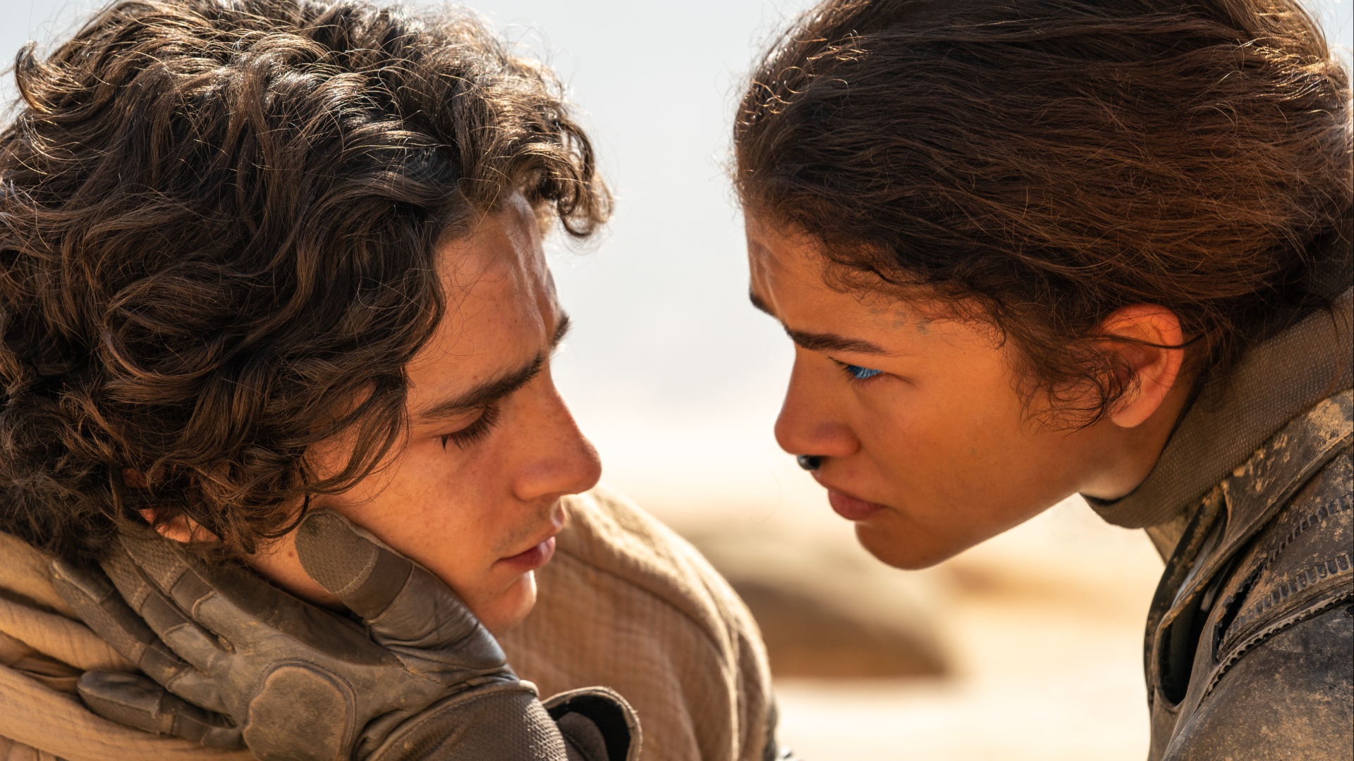 Timothée Chalamet und Zendaya in Dune: Teil Zwei