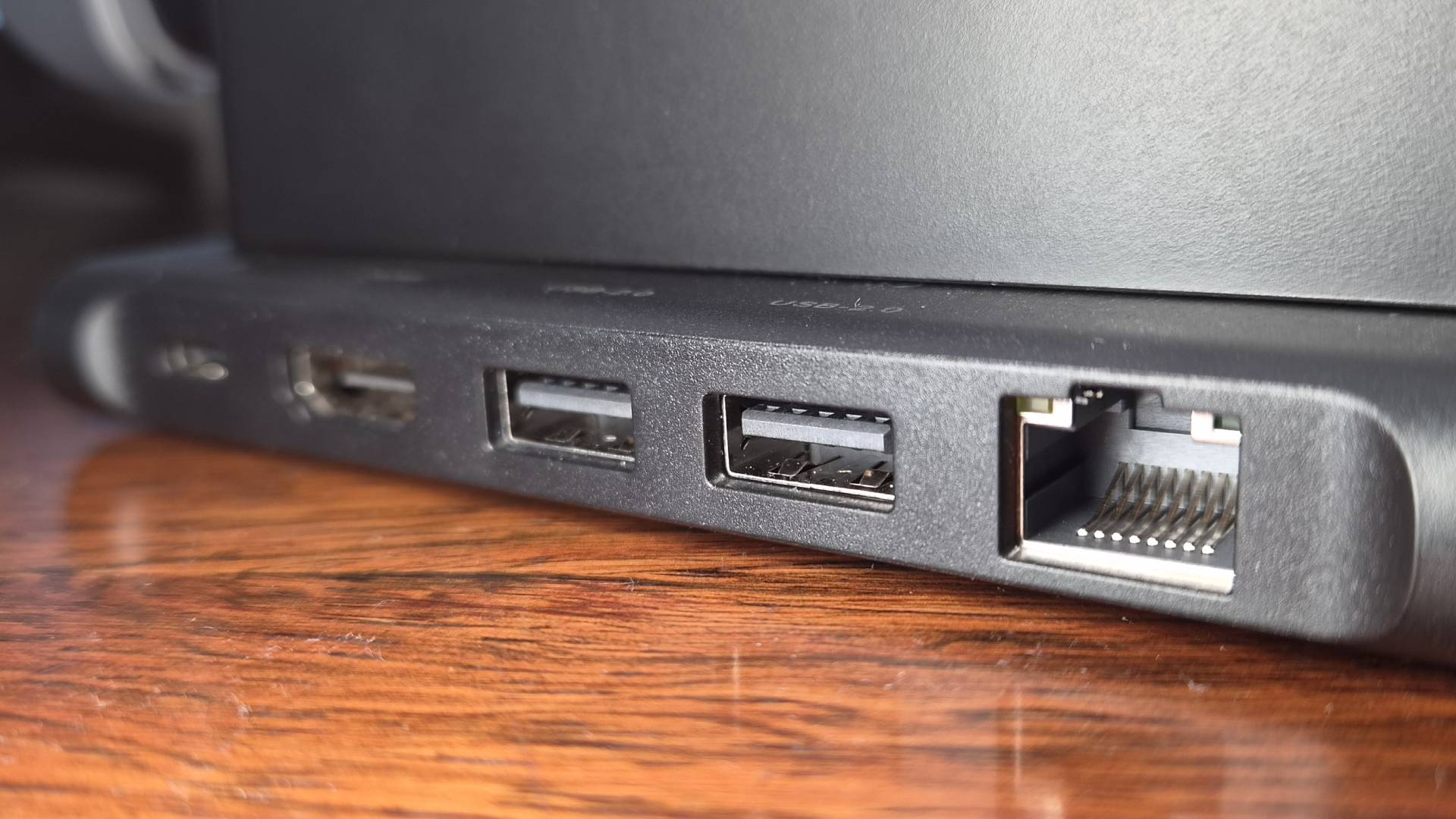 Photo of the ports of the JSAUX 6-in-1 Gaming Dock for the Switch 2.