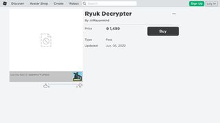 Ryuk ransomware decrypter
