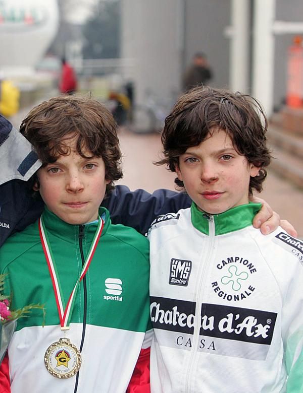 Davide Colnaghi and his twin brother Andrea.