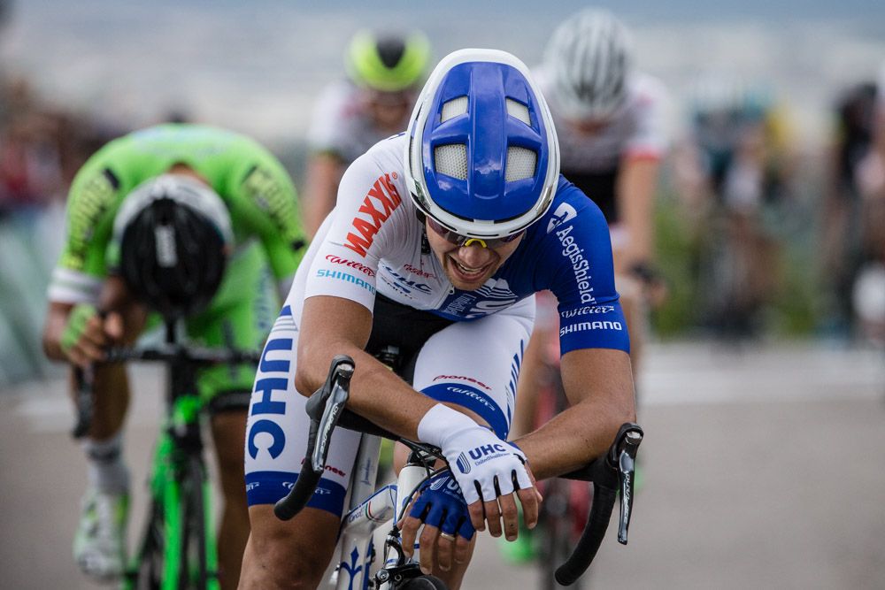 Kiel Reijnen (UnitedHealthcare) fought hard to try to get back yellow