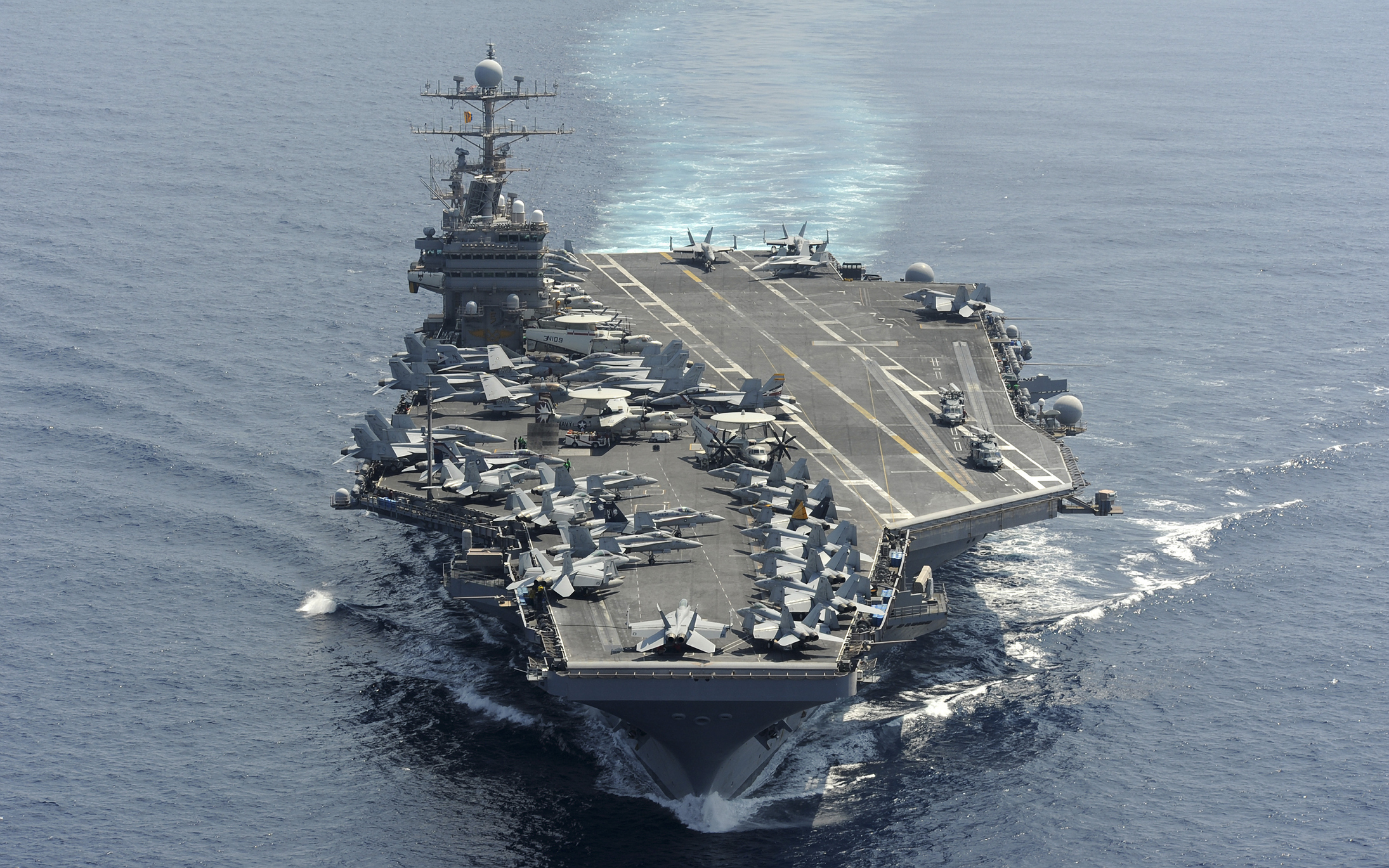 The Nimitz-class aircraft carrier USS Abraham Lincoln