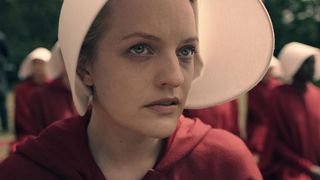 A still of Elisabeth Moss from The Handmaid's Tale.