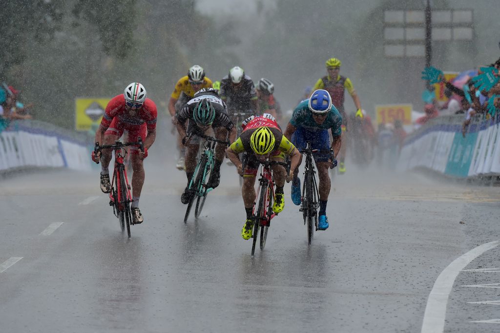 Getting low, Jakub Mareczko gets the stage win