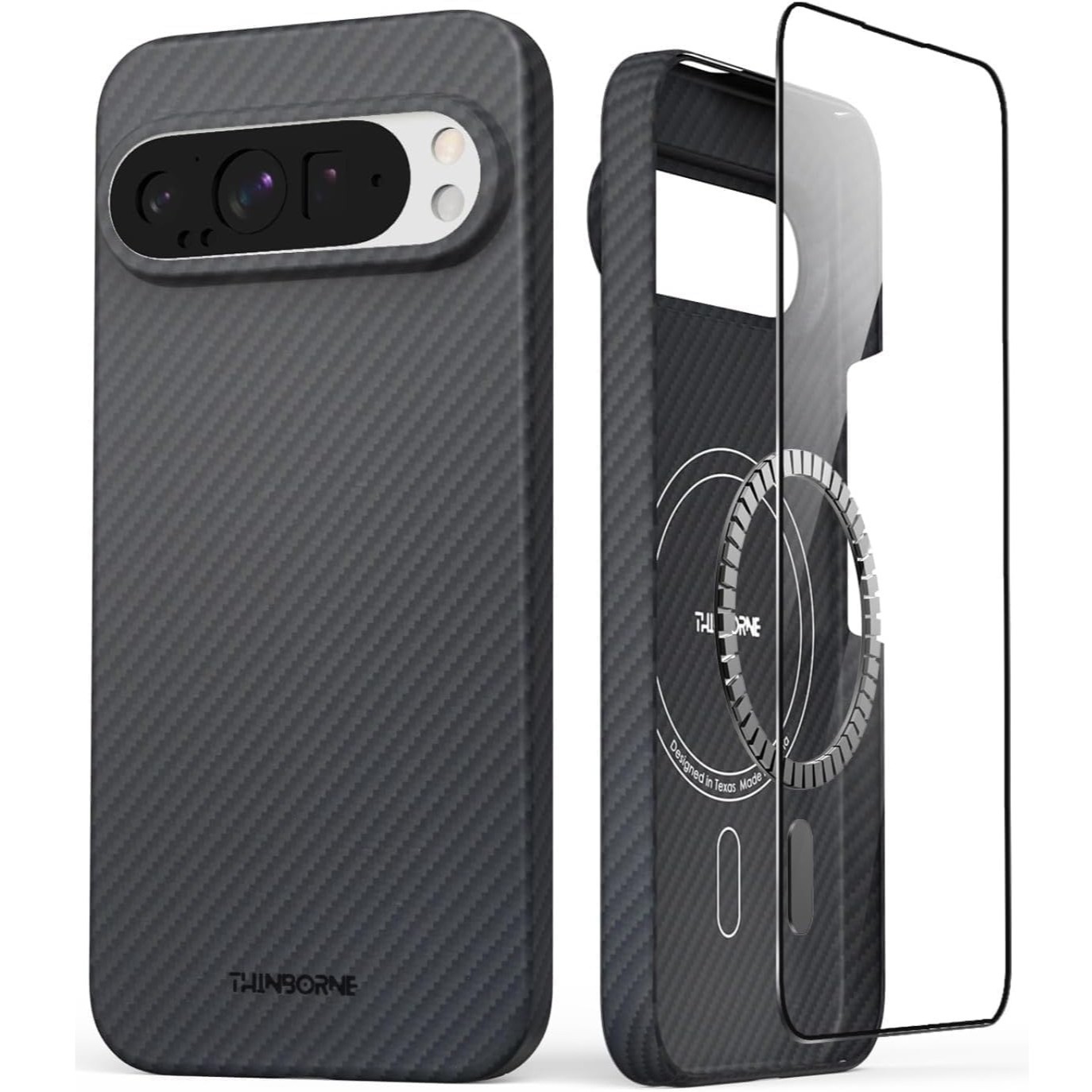 Thinborne 600D Aramid Fiber Magnetic Case for Pixel 10 and Pixel 10 Pro