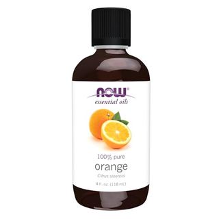 Now Essential Oils, Orange Oil, Uplifting Aromatherapy Scent, Cold Pressed, 100% Pure, Vegan, Child Resistant Cap, 4-Ounce