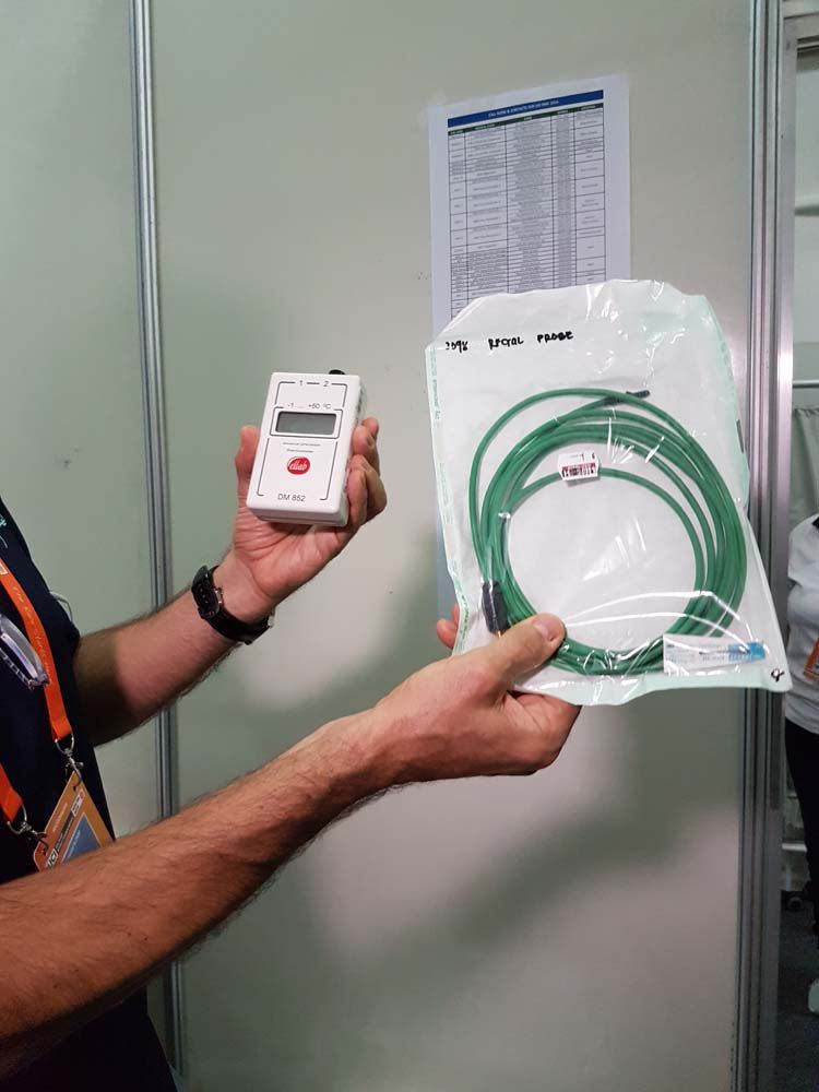 A rectal thermometer for measuring core body temperature