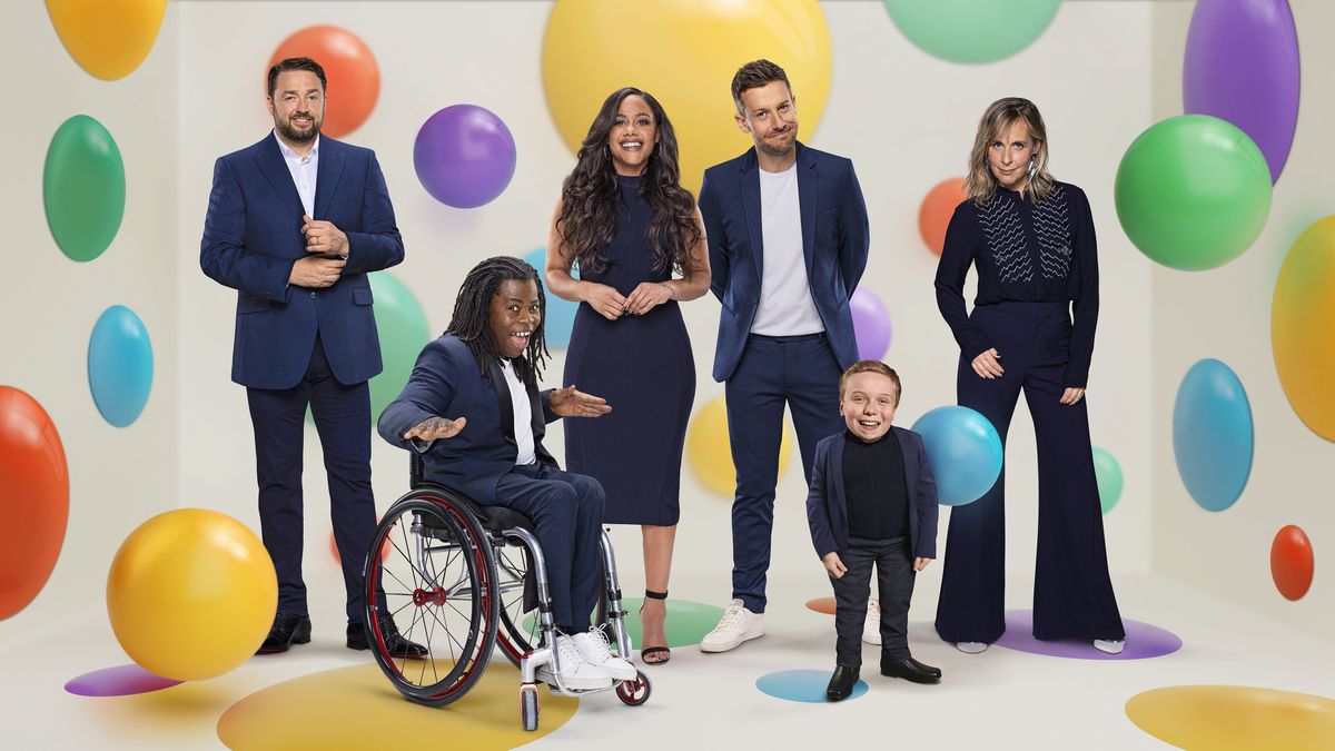 BBC Children in Need hosts Jason Manford, Ade Adepitan, Alex Scott, Chris Ramsey, Mel Giedroyc and Lenny Rush