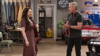 Kat Dennings and Tim Allen in Shifting Gears