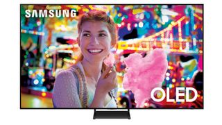 The large and in charge 83-inch Samsung S90C OLED.