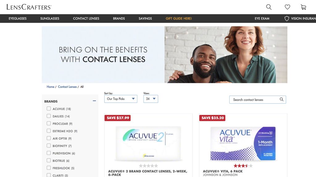 Lenscrafters Contact Lens Review Top Ten Reviews