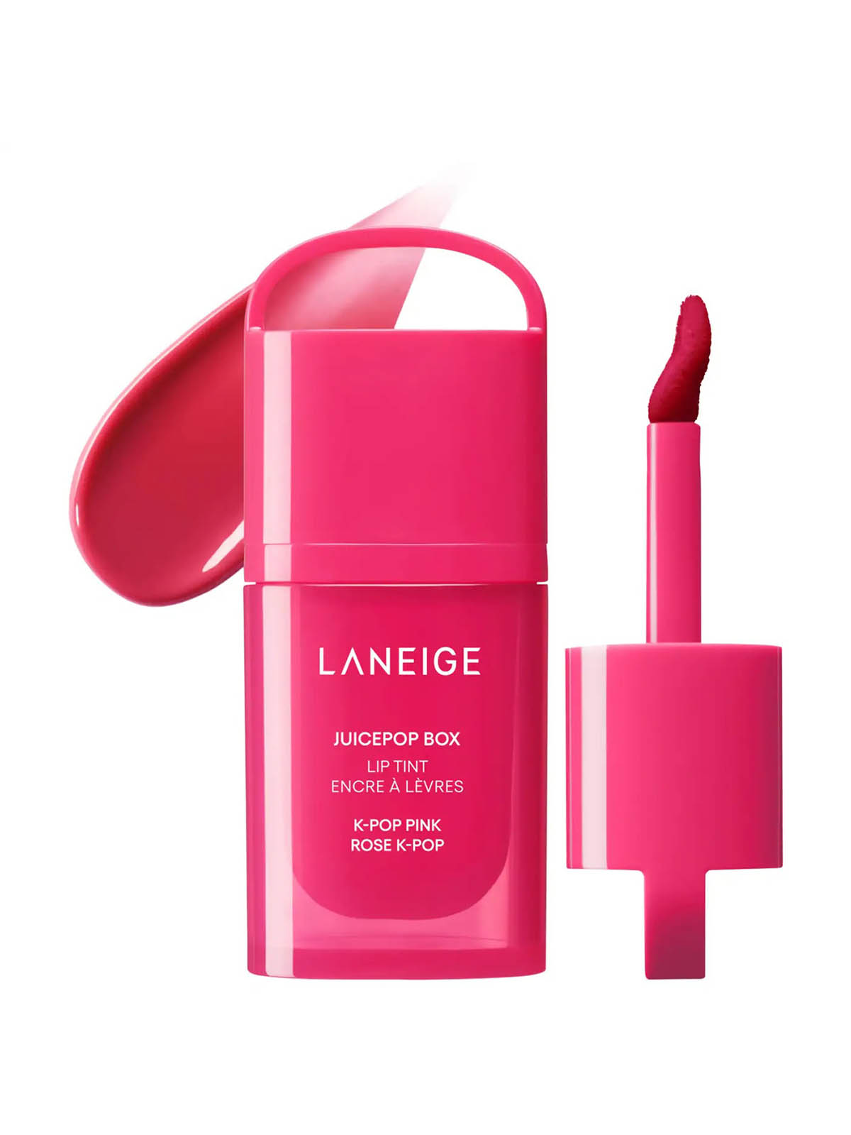 Juicepop Box Hydrating &amp;amp; Lightweight Oil Lip Tint - K-Pop Pink