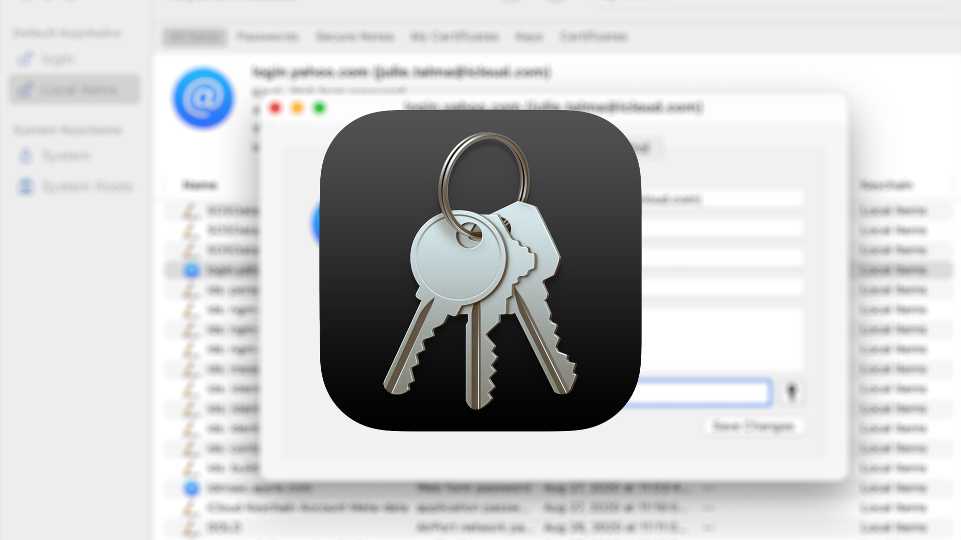 find keychain access on mac