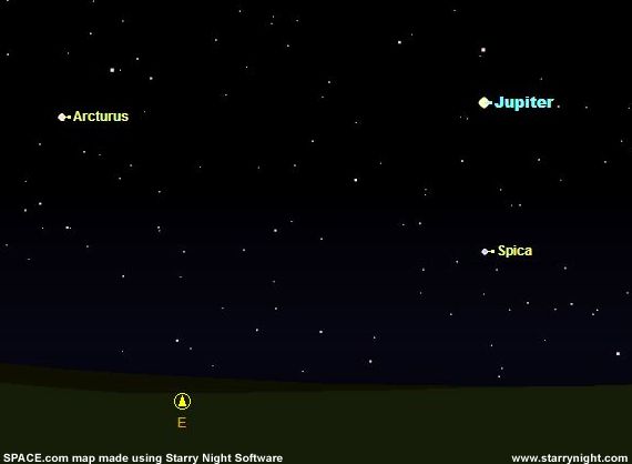 On Display Now: Jupiter Easy to Spot