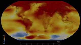a map of the world showing high temperatures worldwide
