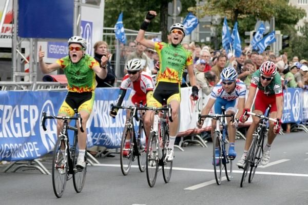 Felix Rinker and Nils Plotner from Heizomat Mapei are really happy with 2nd and 3rd