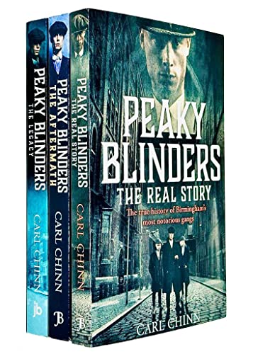 Peaky Blinders Collection 3 Books Set by Carl Chinn (the Real Story, the Legacy, the Aftermath)