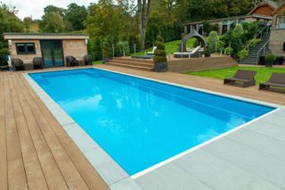 outdoor pool with deck from XL Pools