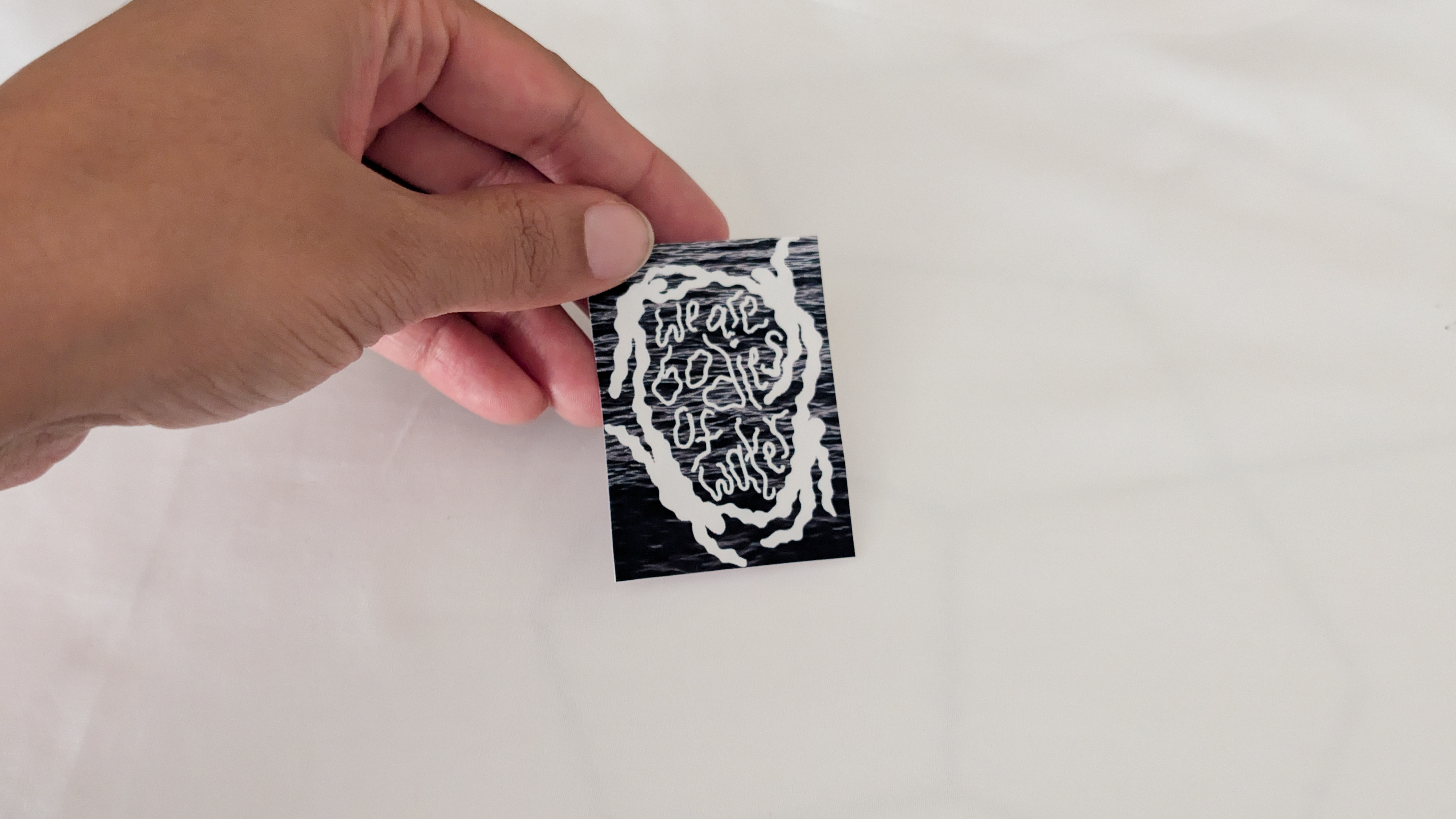 Prints created using the Inkwon Tag portable printer