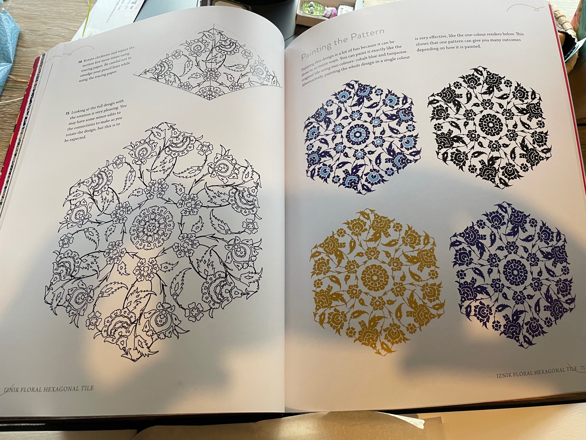 book showing how to create Islamic pattern