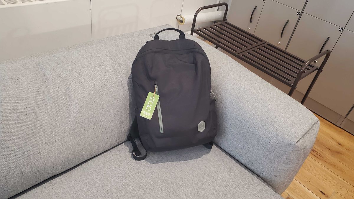 a black laptop backpack