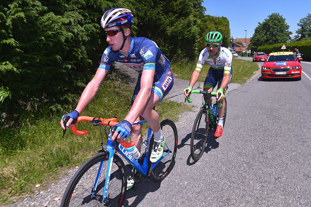 Frederik Backaert (Wanty-Groupe Gobert) and Mitch Docker (Orica-GreenEdge)