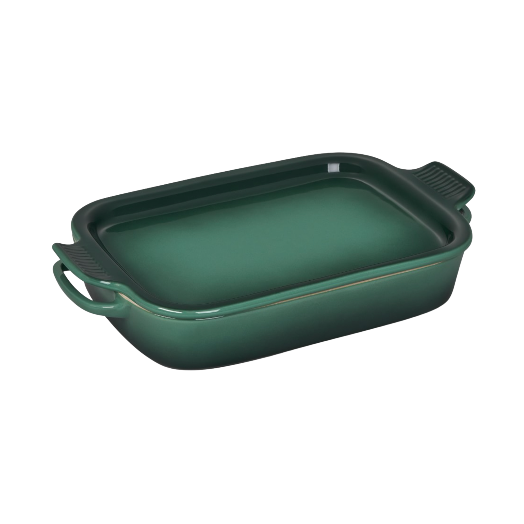 Le Creuset Stoneware Rectangular Baker with Platter Lid in Artichaut