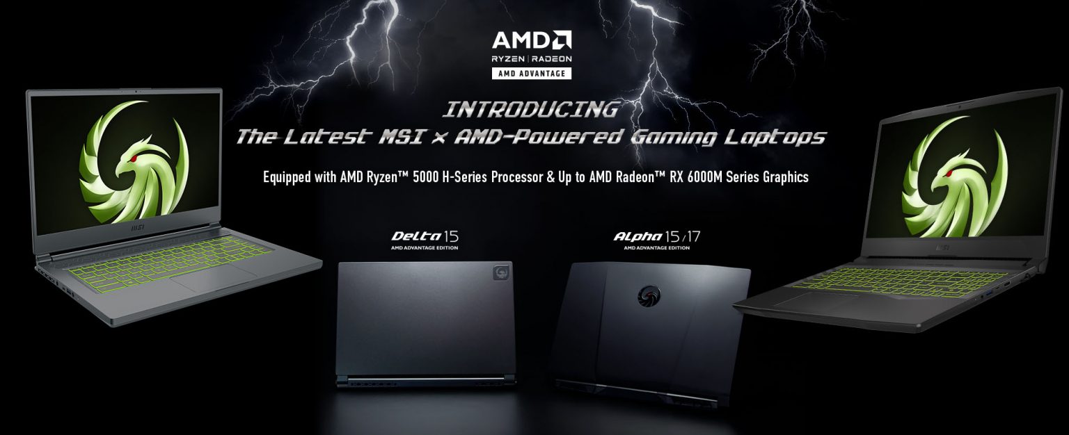 RDNA 2 Lands In Gaming Laptops With MSI's Alpha, Delta RX 6000M