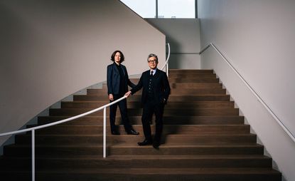 Sharon Johnston and Mark Lee, the Chicago Architecture Biennial’s artistic directors, at the Musuem of Contemporary Art Chicago, which they have just redesigned.