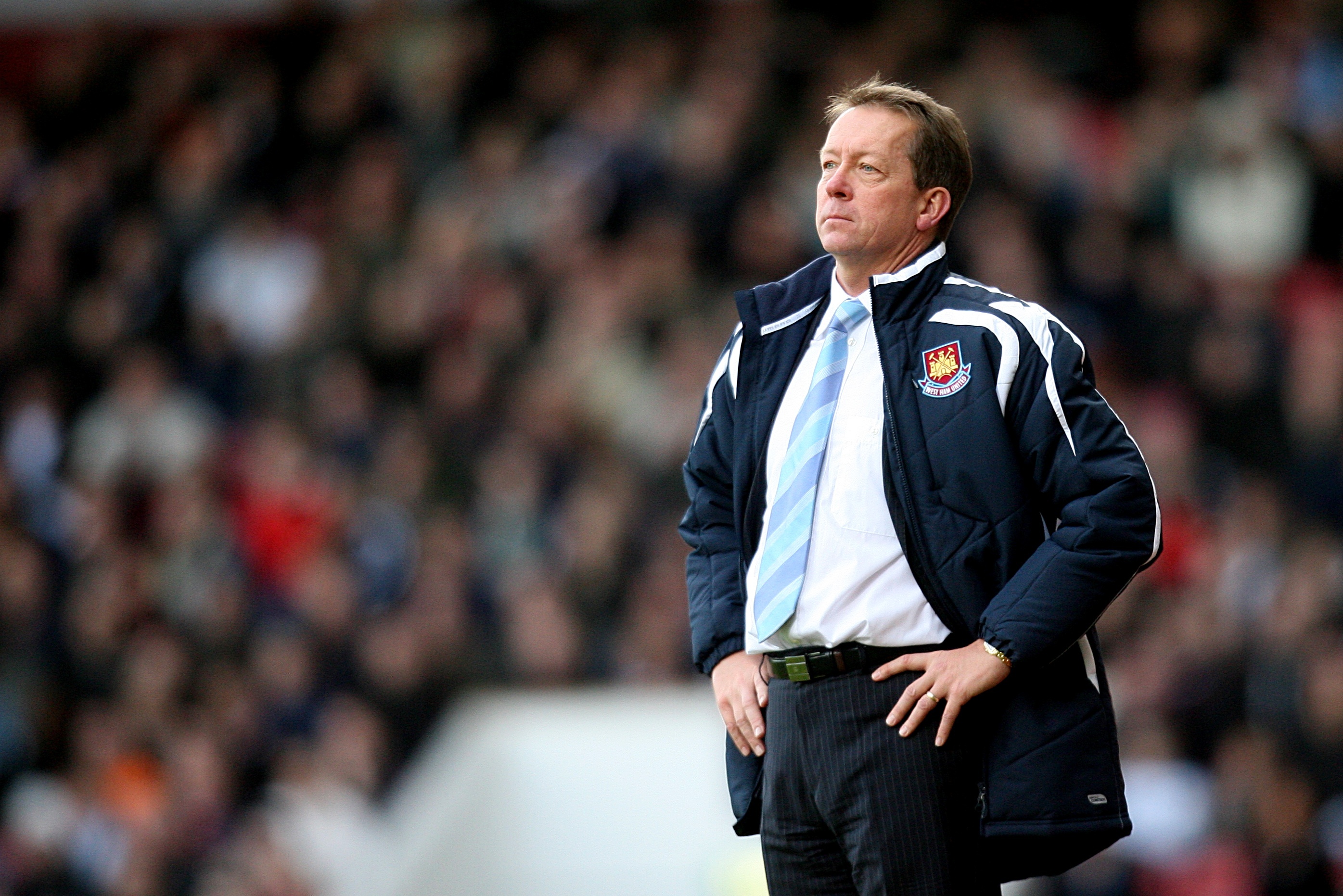 Alan Curbishley steered West Ham clear of relegation trouble at the end of the 2006-07 campaign