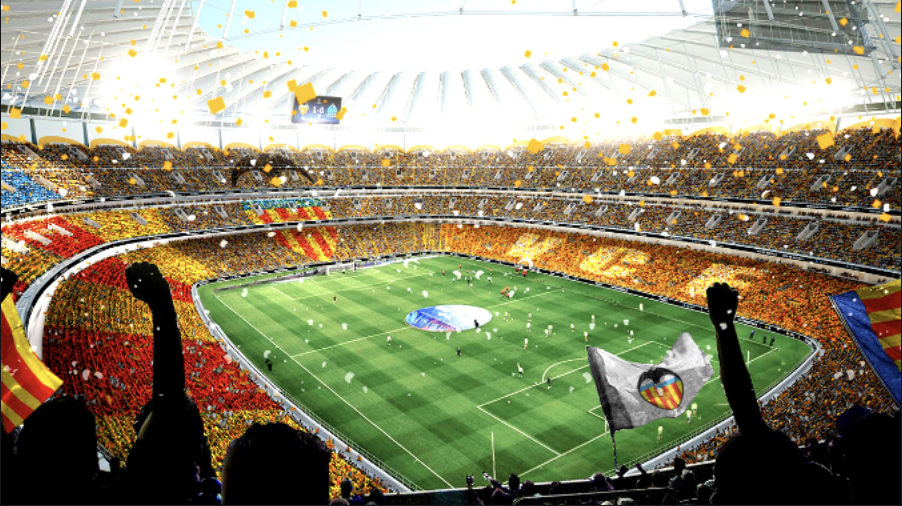 03 April 2022; Mestalla Stadium, Valencia, Spain; La Liga football