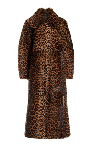 By Malene Birger Rafaia Leopard-Print Pony Hair Coat