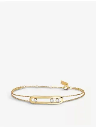 Move 18ct Yellow-Gold and Diamond Bracelet