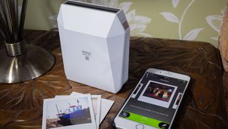 Bluetooth and APP OUTHOME Portable Office Student Test Paper Printer White Mobile A4 Paper Printer That Can Be Connected to Mobile Phones 