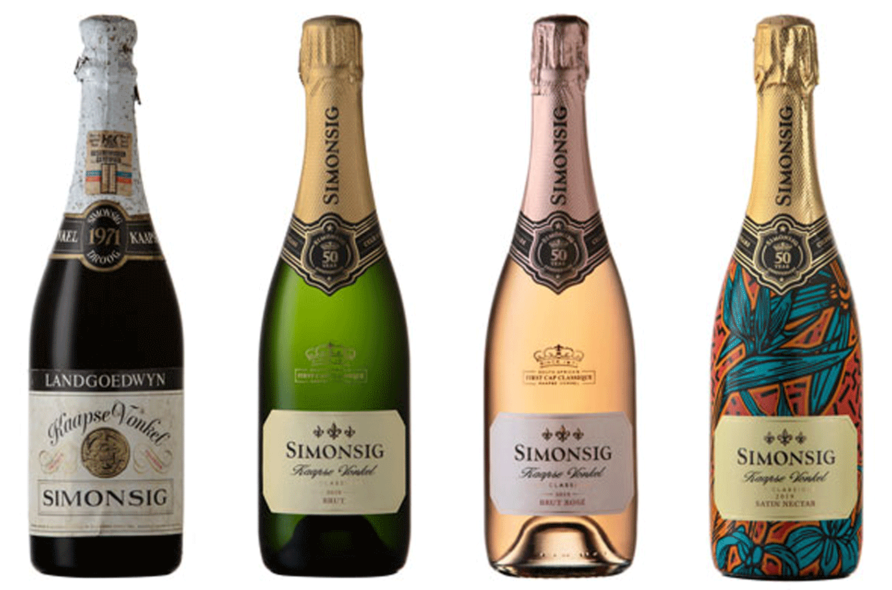Simonsig, Kaapse Vonkel bottles