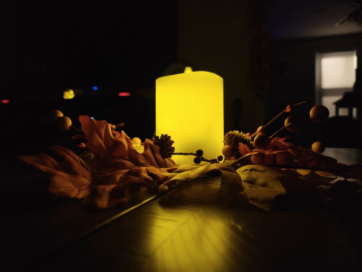 Low light camera samples taken with OnePlus Open.