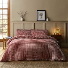 Dunelm Maeva Gingham 100% Brushed Cotton Duvet Cover & Pillowcase Set 2