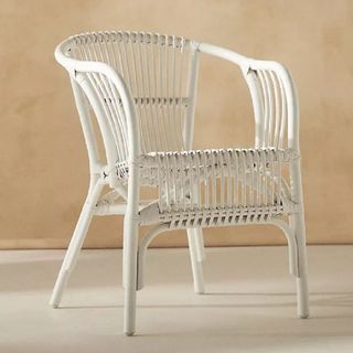 Rattan white chair