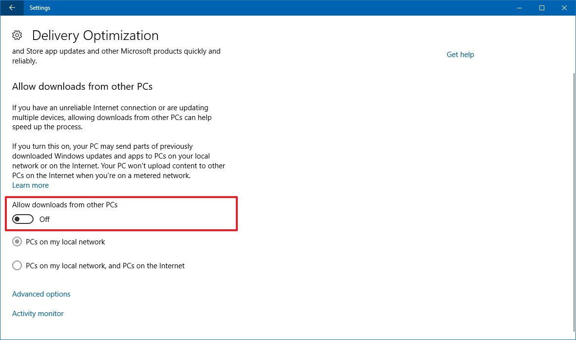 How To Prevent The Uploading Of Updates To Other PCs On Windows 10 how-to-prevent-the-uploading-of-updates-to-other-pcs-on-windows-10