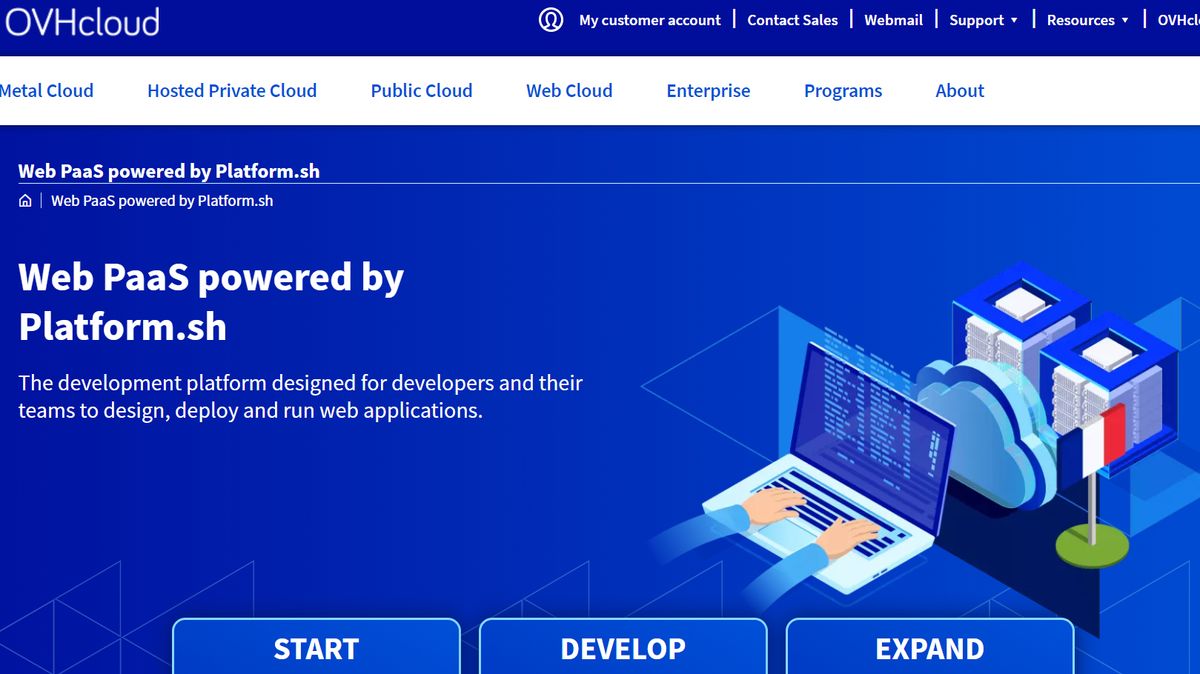 OVHcloud Web PaaS powered by Platform.sh