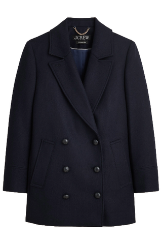 J.Crew Classic Peacoat in Italian Wool-Blend Melton 