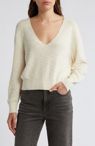 Treasure & Bond, Shrunken Cotton & Linen Sweater