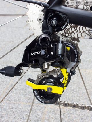The SRAM Red LTE group is functionally identical to the standard package aside from the special graphics.