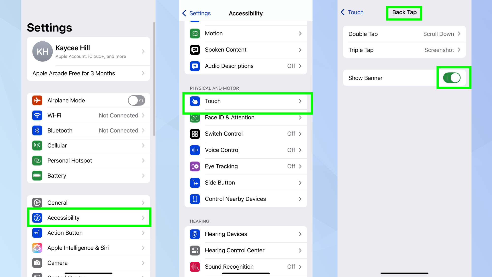 iOS 18.5 Back Tap