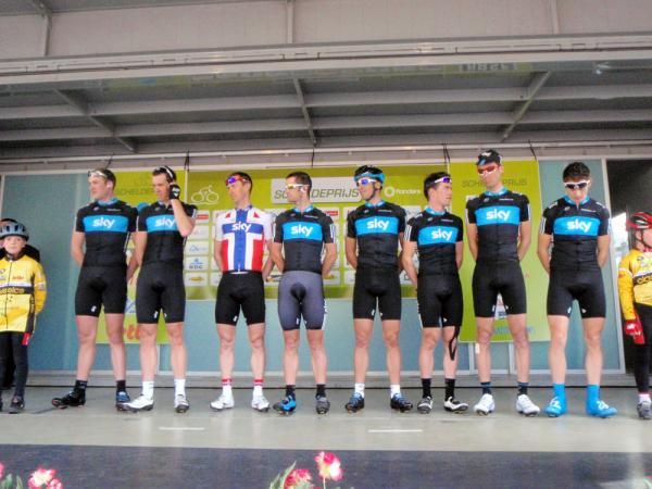 Team Sky are presented