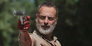 The Walking Dead's Rick before blowing up the bridge